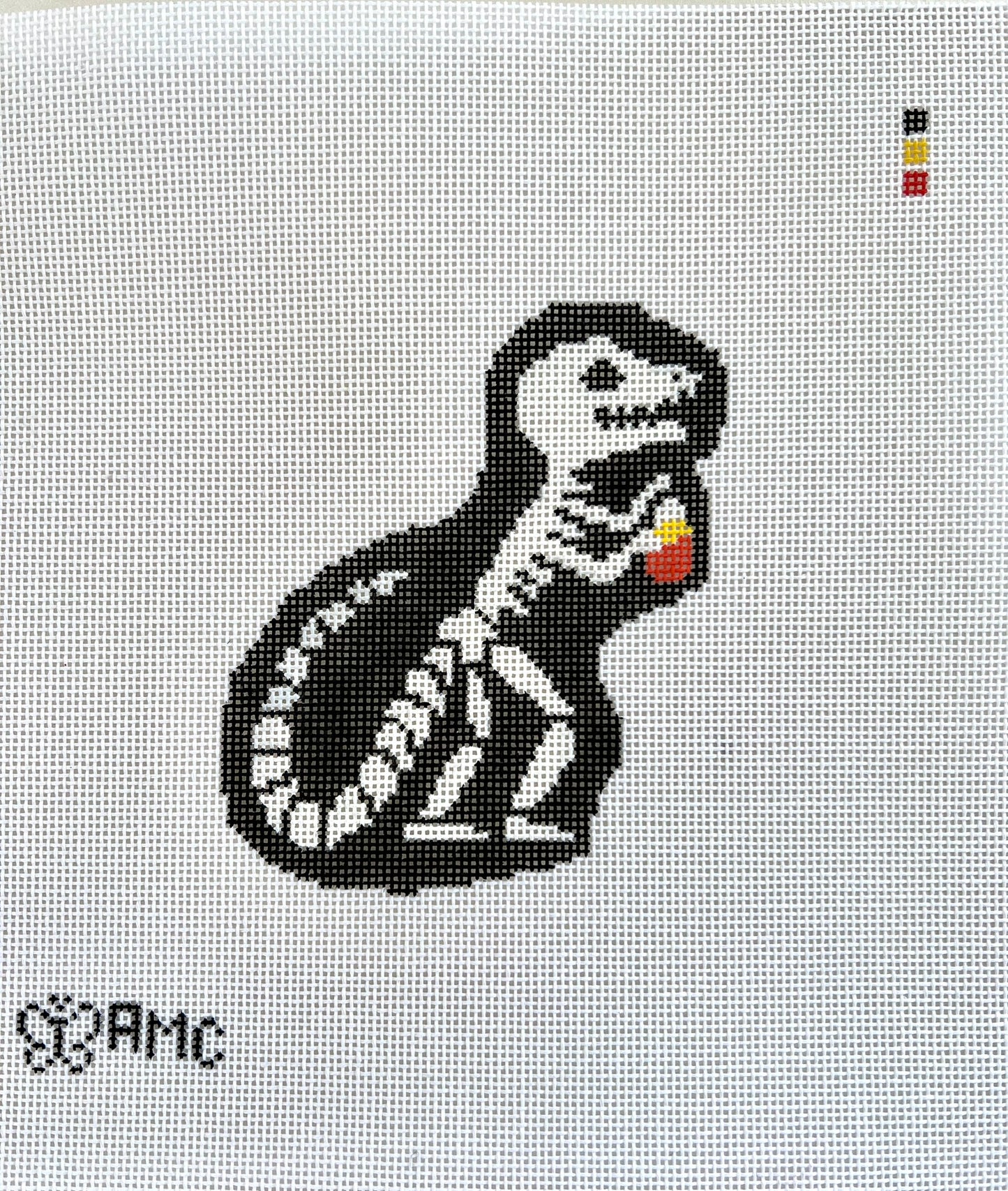 Dino Skeleton with Candy Corn