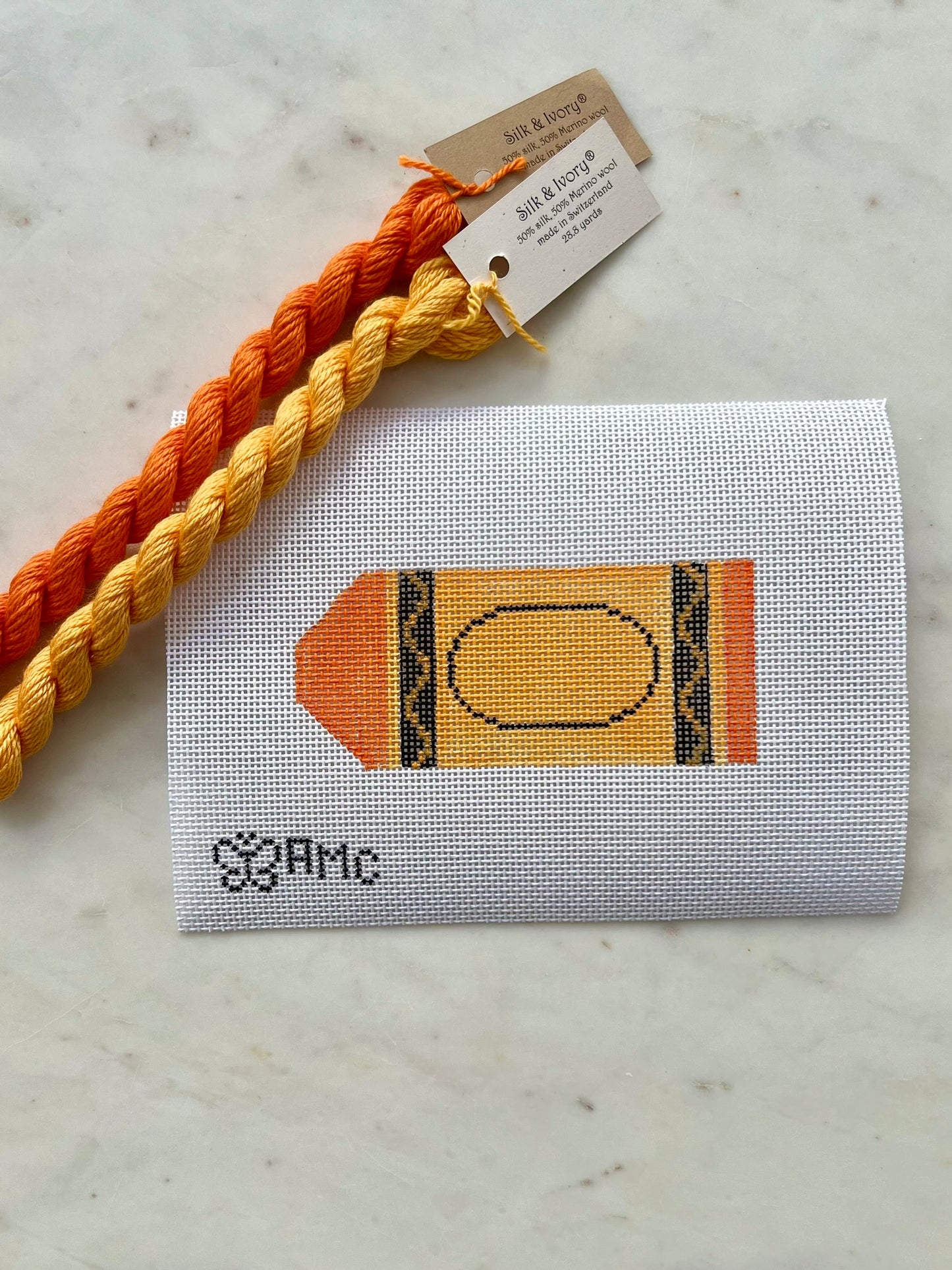 Orange Crayon Ornament
