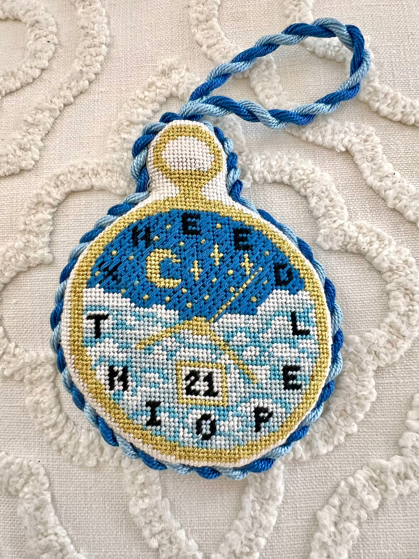 Needlepoint Time Pocket Watch *PREORDER*