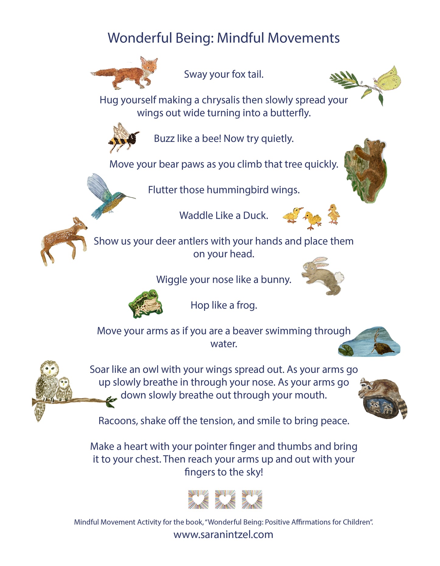 Digital Download for Wonderful Being Poster and Activity