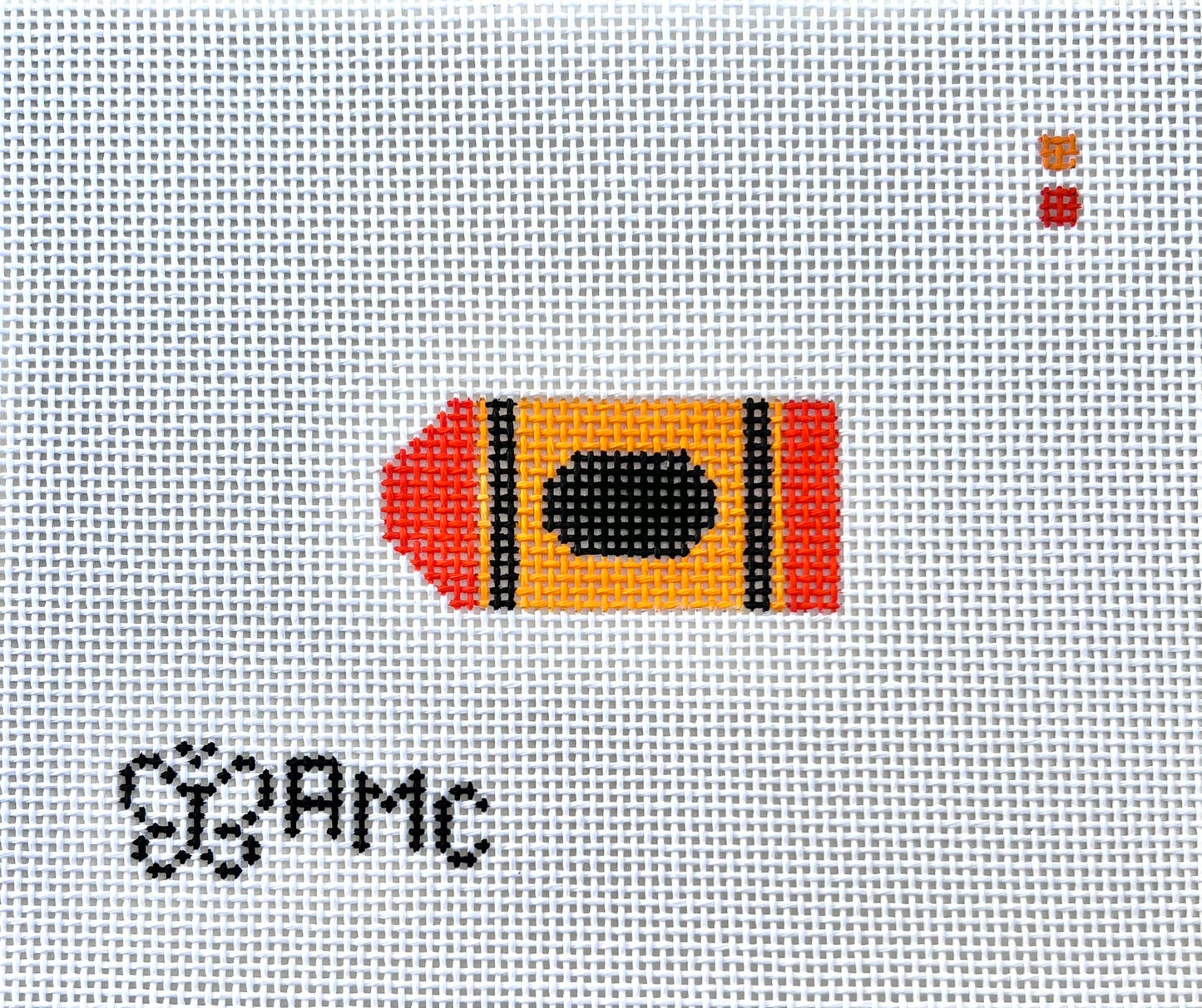 Mini Orange Crayon Charm