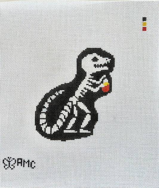 Dino Skeleton with Candy Corn