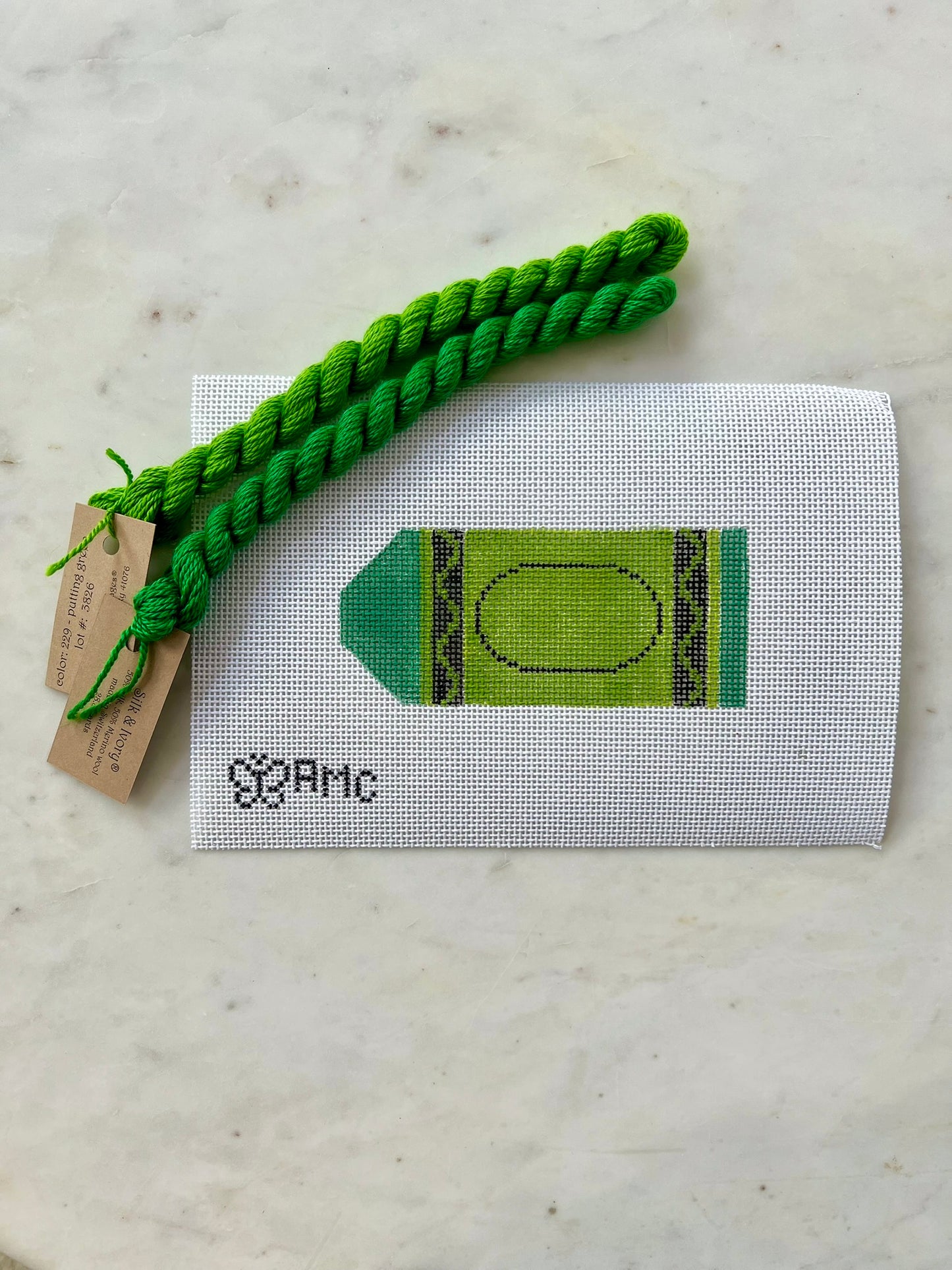 Green Crayon Ornament