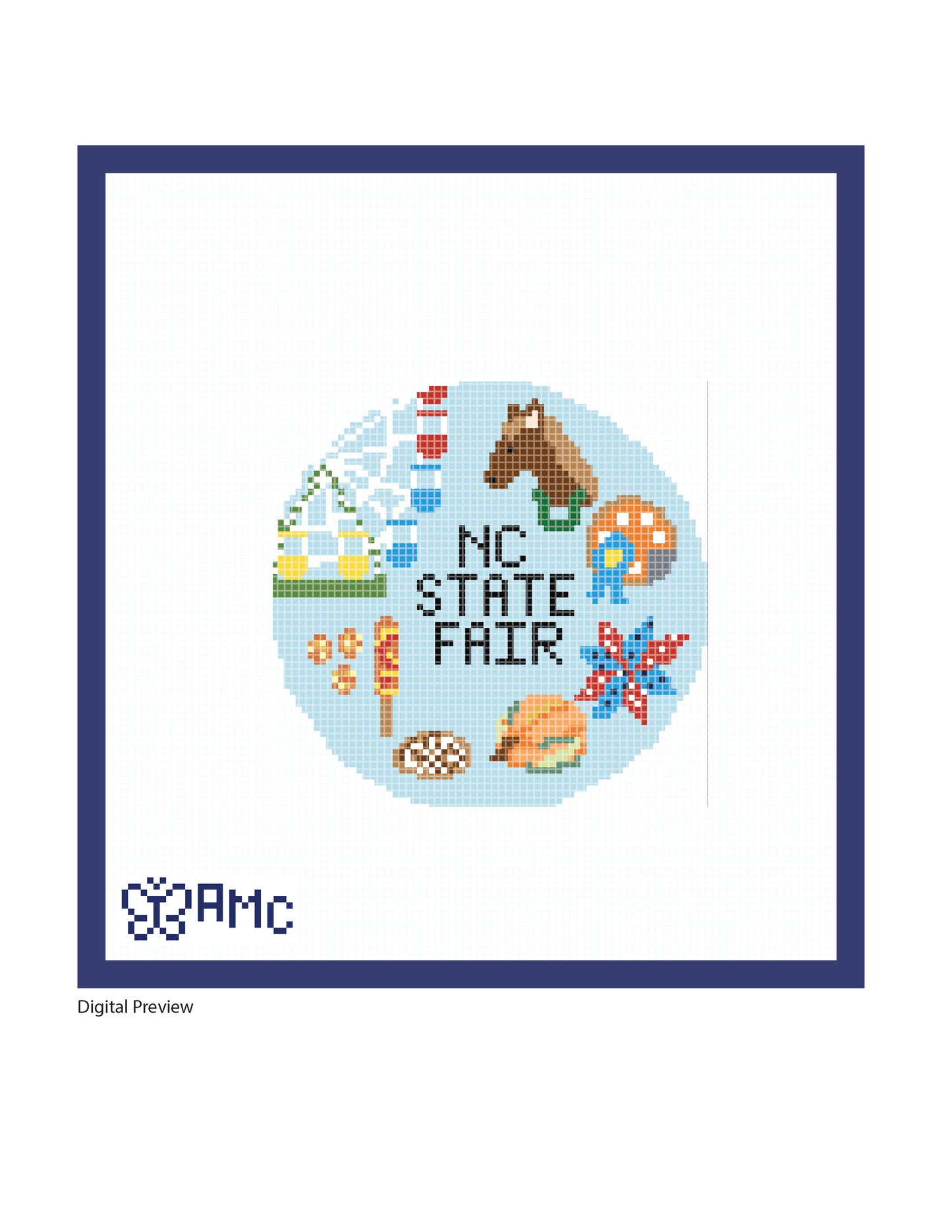 North Carolina State Fair Needlepoint  *PREORDER*